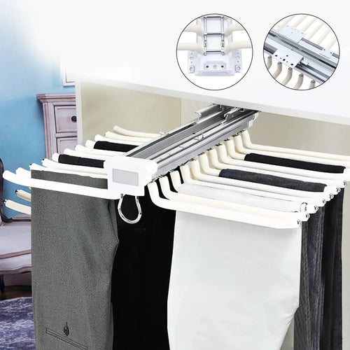 Smart Slide-Out Rail Cloth Organizer | Skanto