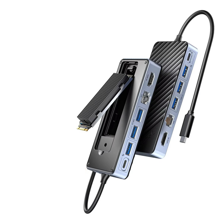 Skanto | Ultimat USB-C Laptop Dockingstasjon med Integrert SSD Kabinett