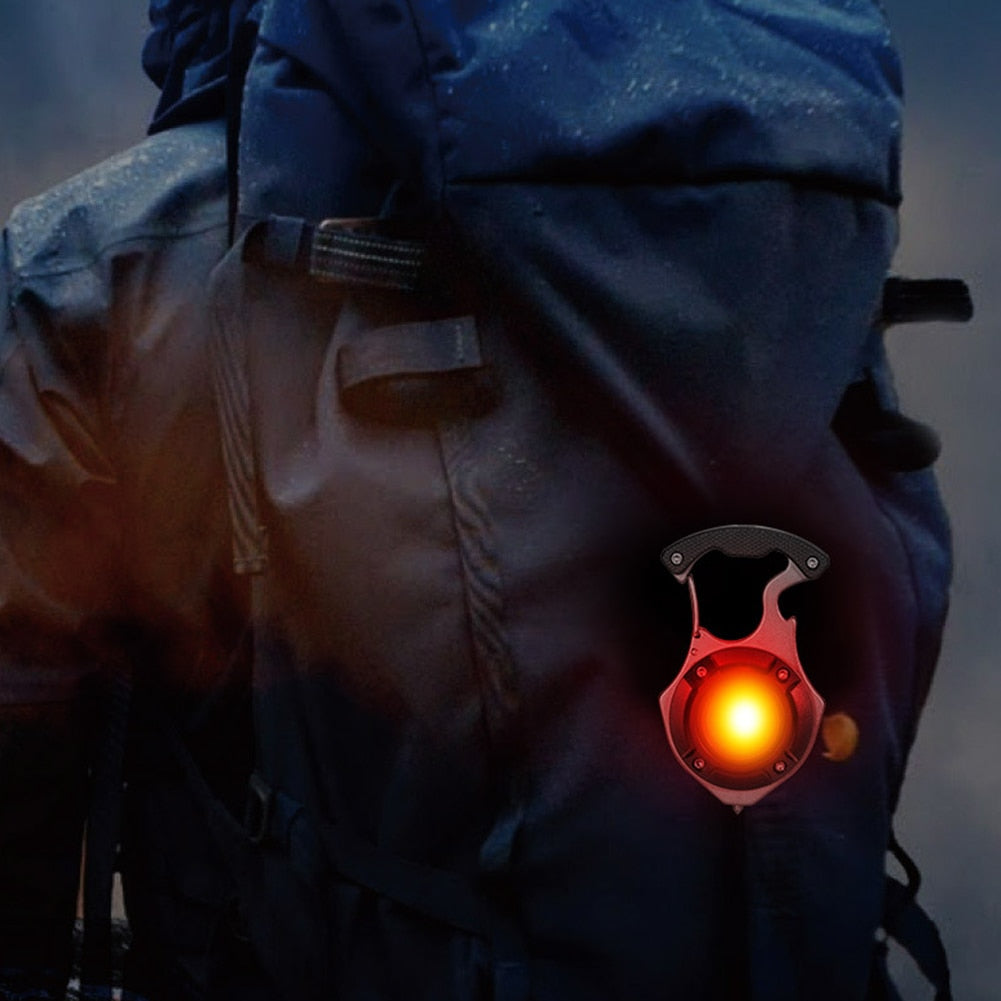 Norvo | 7i1 Lommelykt Overlevelse Camping Nøkkelring