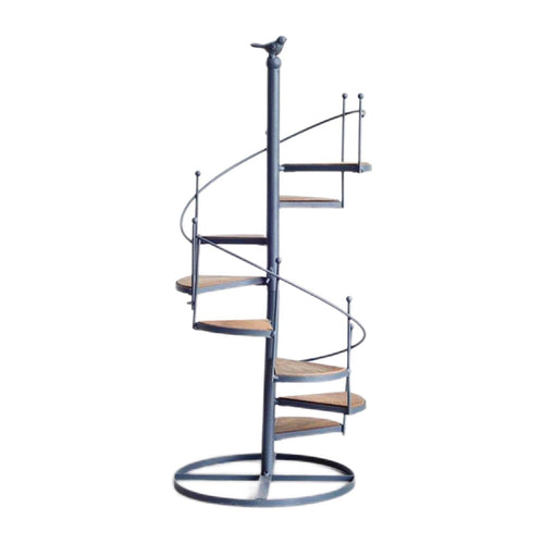 Elegant spiralformet planteholder for balkong- og hagearrangementer Skanto