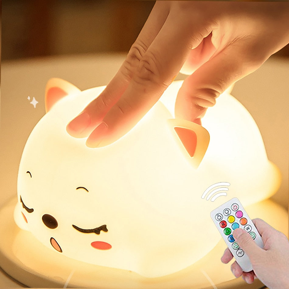 Skanto | Mini Katt LED Berøringssensor Nattlampe