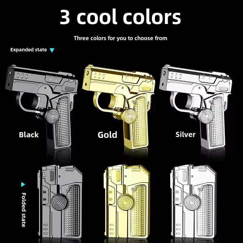 Foldbar Dual-Form Pistolformet Vindproof Lighter | Skanto