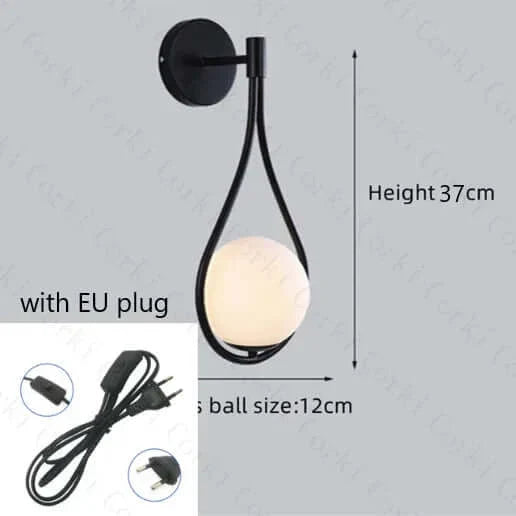 Skanto | Drop Luxury Glass Balls Vegglampe