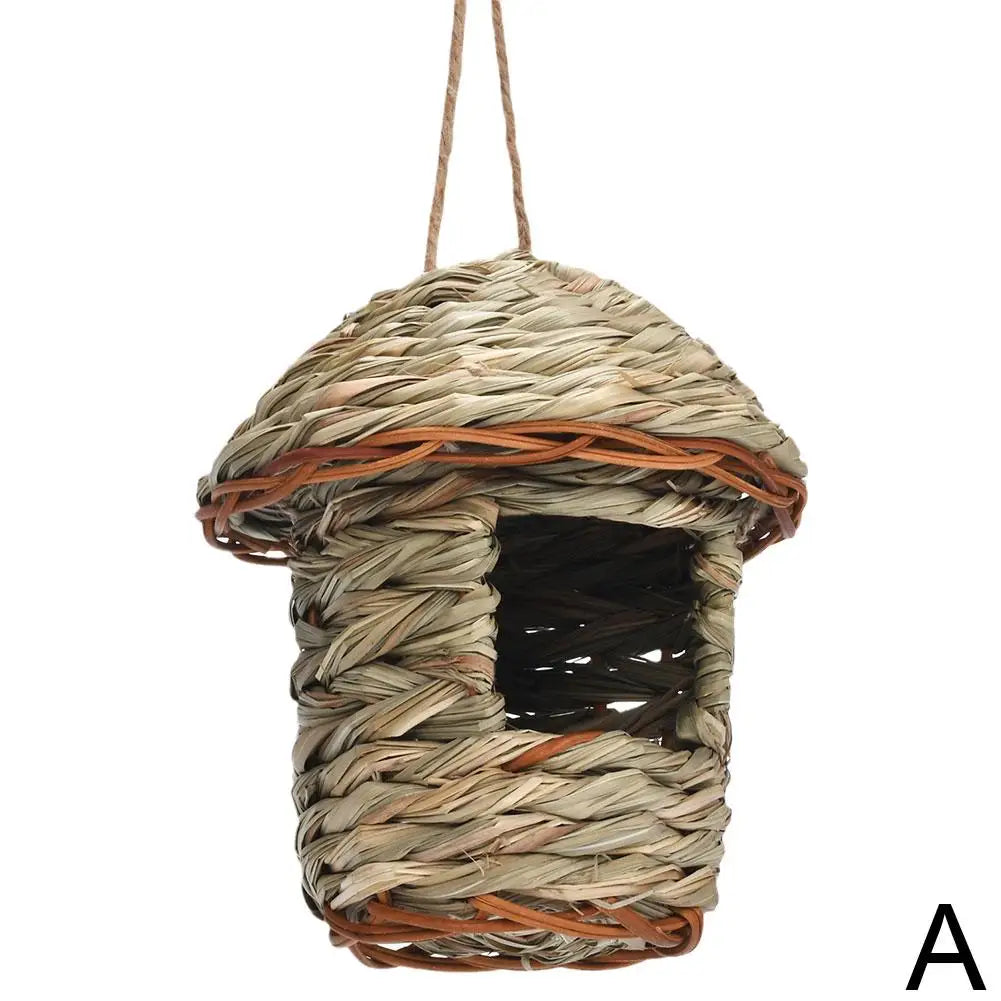 Skanto | Rustic Natural Wicker Utendørs Fuglehus