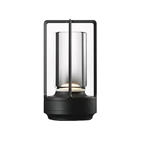 Oppladbar trådløs bordlampe med krystallglass - Bærbar LED-lampe for innendørs og utendørs områder | Skanto