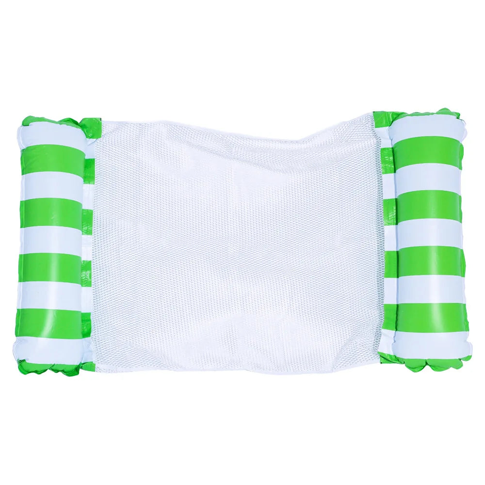 Norvo | AQUAVIVA Oppblåsbar Vann Hengekøye | 130×70 cm | Foldbar Basseng Lounger med Ryggstøtte | Svømme Seng for Basseng, Strand & Ferie