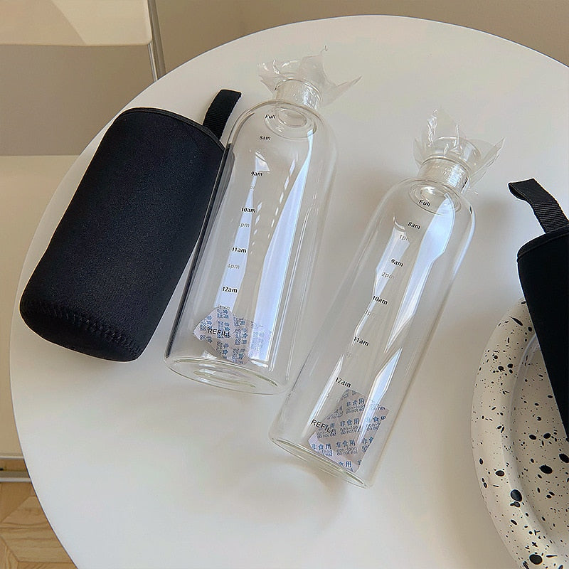 Norvo | Time Scales varmebestandig glass vannflaske