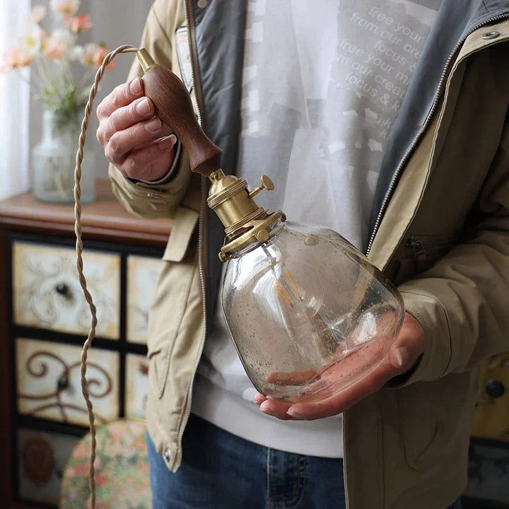 Skanto | NostalgiaLuxe - Elegant vintage glass lamp - Sofistikert atmosfære garantert