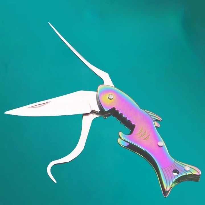Skanto | Sharp Shark Multifunctional Tannpirker Kniv Nøkkelring