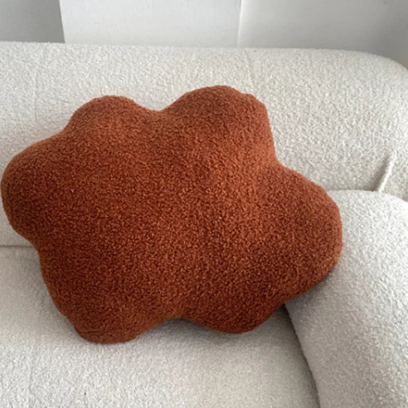Nordic Bouclé Abstrakt Putefor – Minimalistisk Plysjpute | Skanto