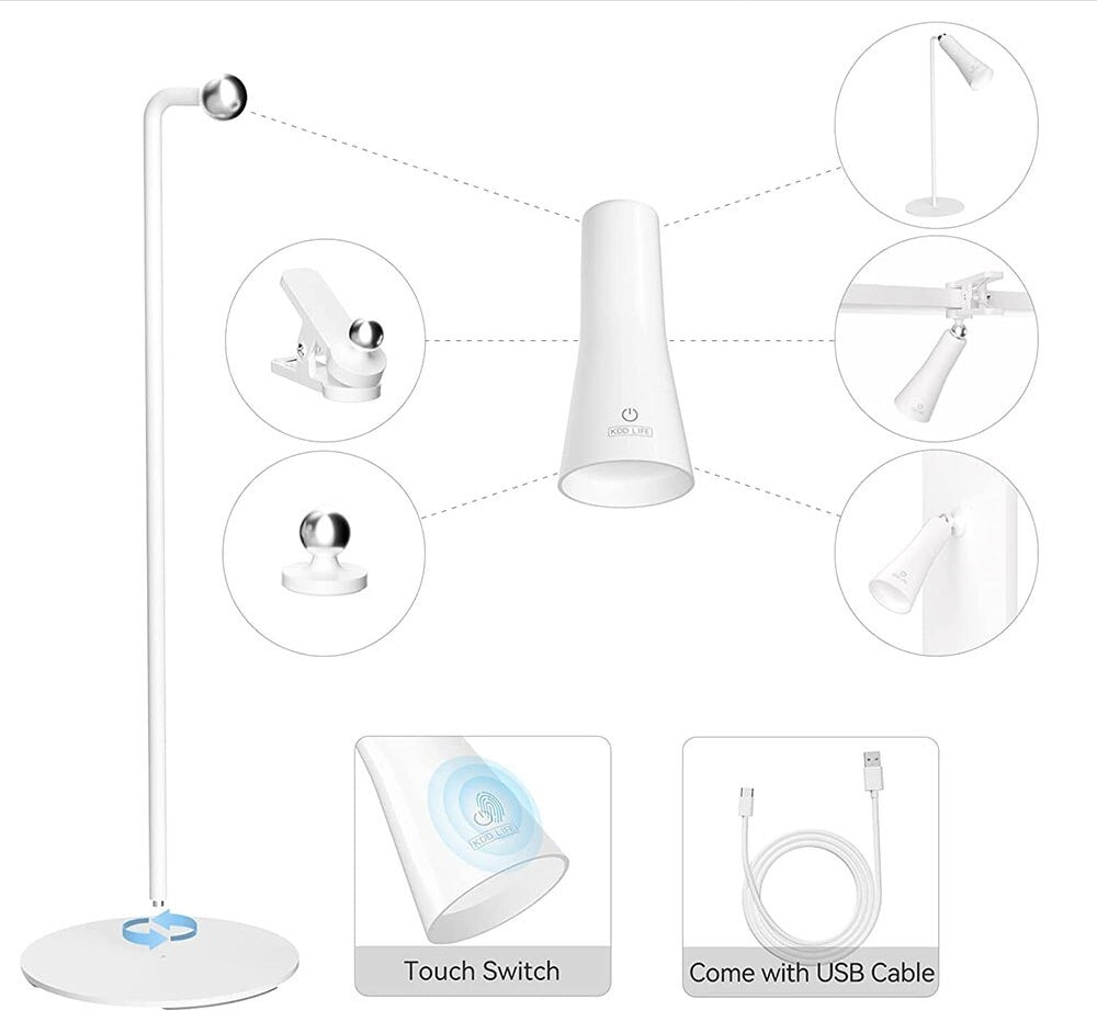 Skanto | Skinnende Orbit Oppladbar Rotasjon Lampe