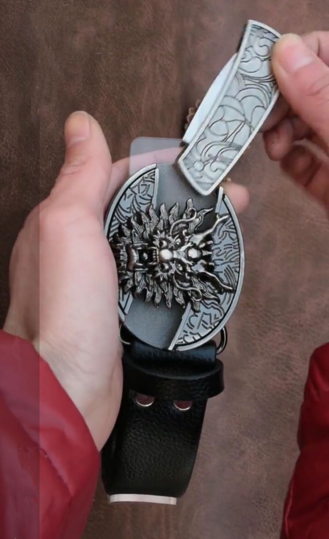 Skanto | Selvforsvar Mini Kniv Lær Belte