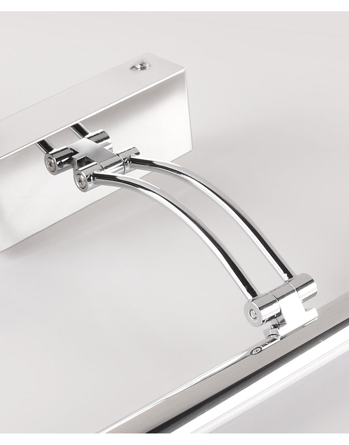 Skanto | 80-100cm LED vegglampe - Moderne svart/sølv veggbelysning til badet, innvendig montert bilde lys