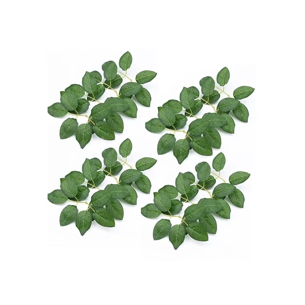 Skanto | Realistiske Røde Kunstige Rosen med Stammer (Pakke med 25/10)
