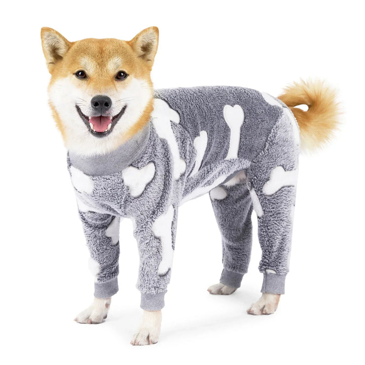 Varmere Hundepysjamas for vinteren fluffy og stretchable Skanto