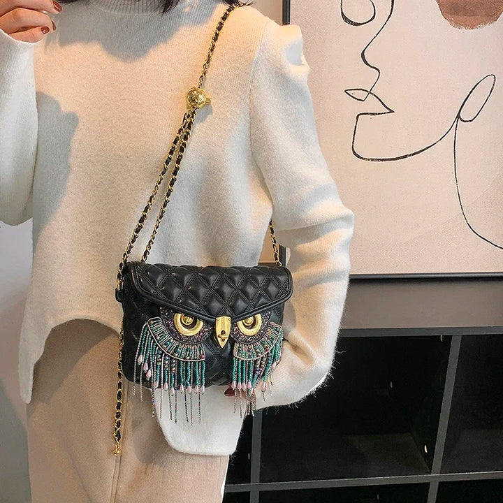 Skanto | Night Owl Glitter Skulderveske