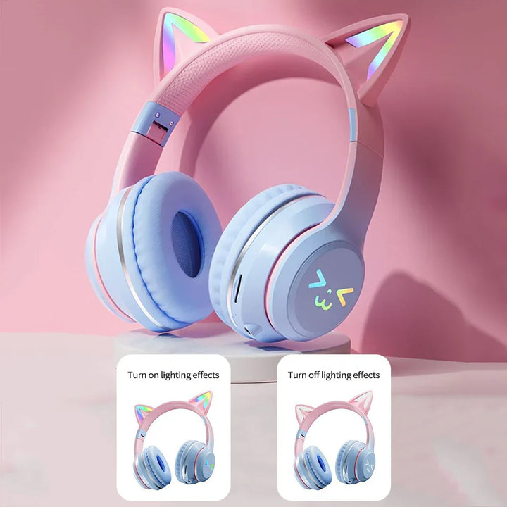 Skanto | Øre RGB Sammenleggbare Bluetooth Hodetelefoner