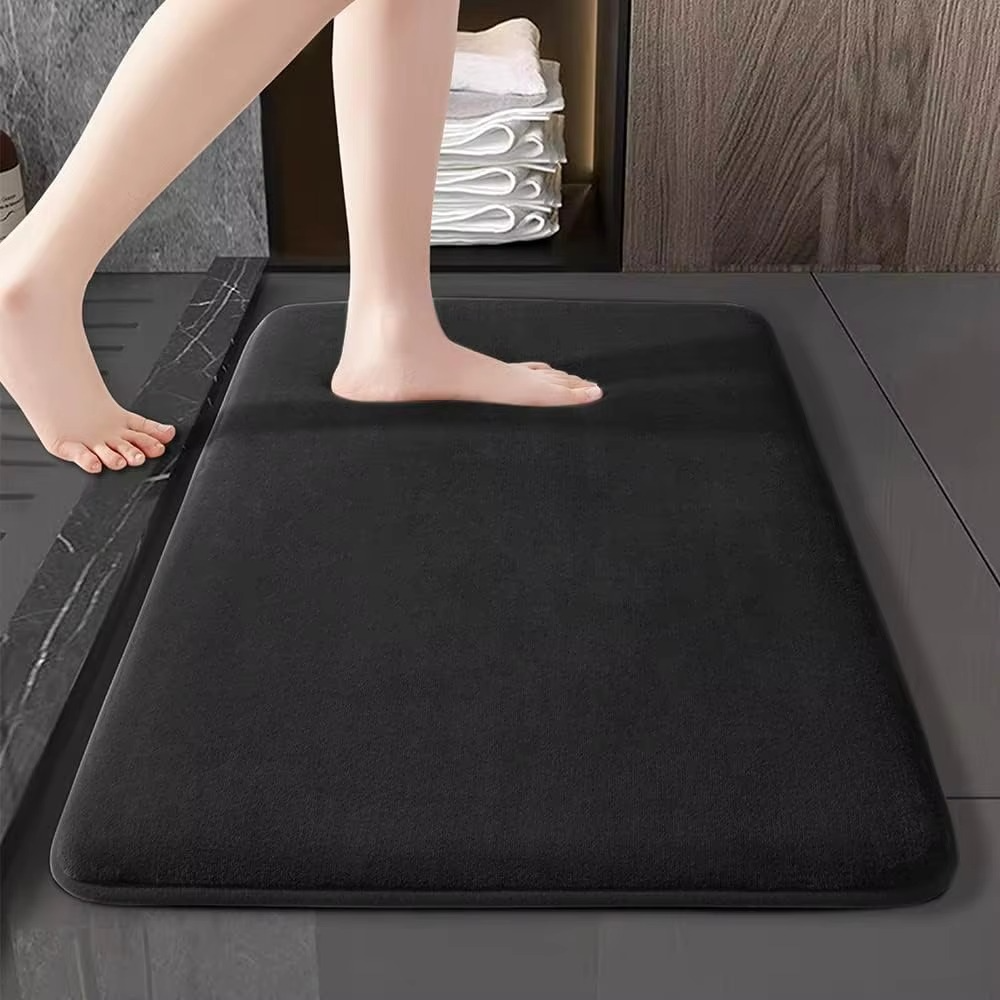 Skanto | Ultra-Absorberende, Antiskli Luksuriøs Korall Fløyels Bade Mat