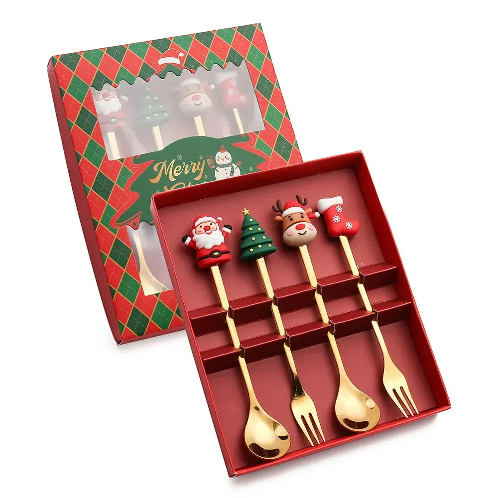XmasSpoons – Stilig Jule Skje Sett for Festlige Bord Skanto
