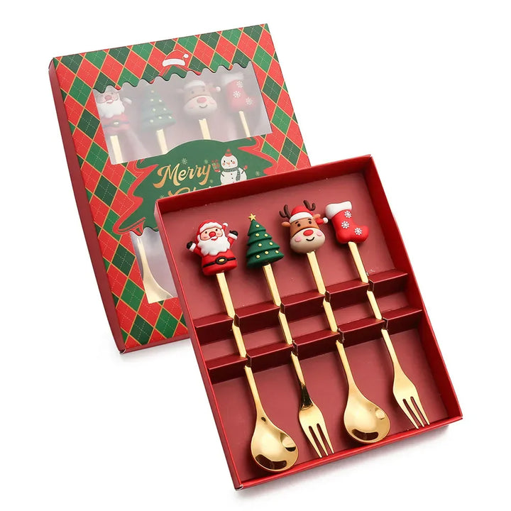 XmasSpoons – Stilig Jule Skje Sett for Festlige Bord Skanto