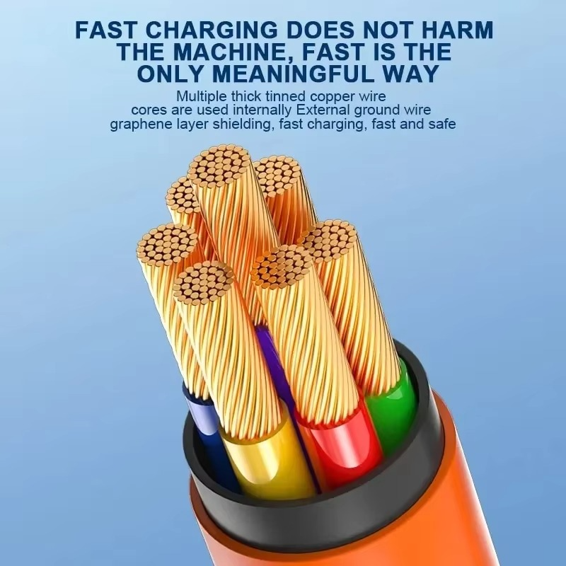 Skanto | Ultra-Nettbar 180° Roterende USB-C Hurtiglader Kabel for Spill-telefoner