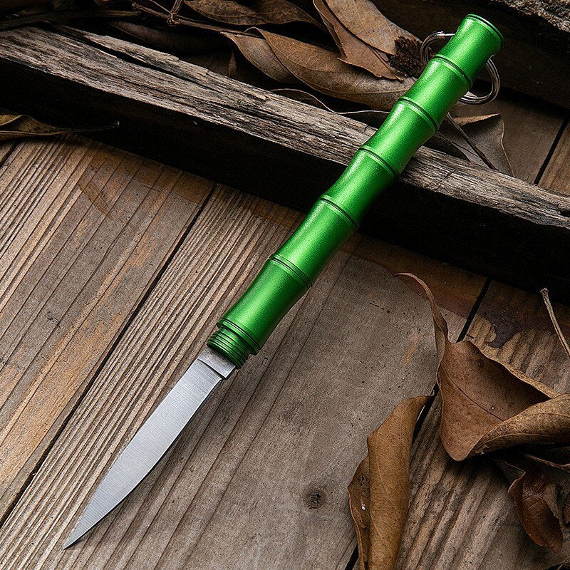 Bamboo Bærbar Selvdiffsjons Camping Kniv | Skanto