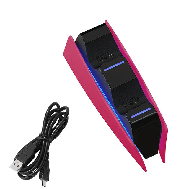 Norvo | Sony PlayStation PS5 Kontroller Lader - Dual Sense Stativ Gamepad Støtteholder Tilbehør