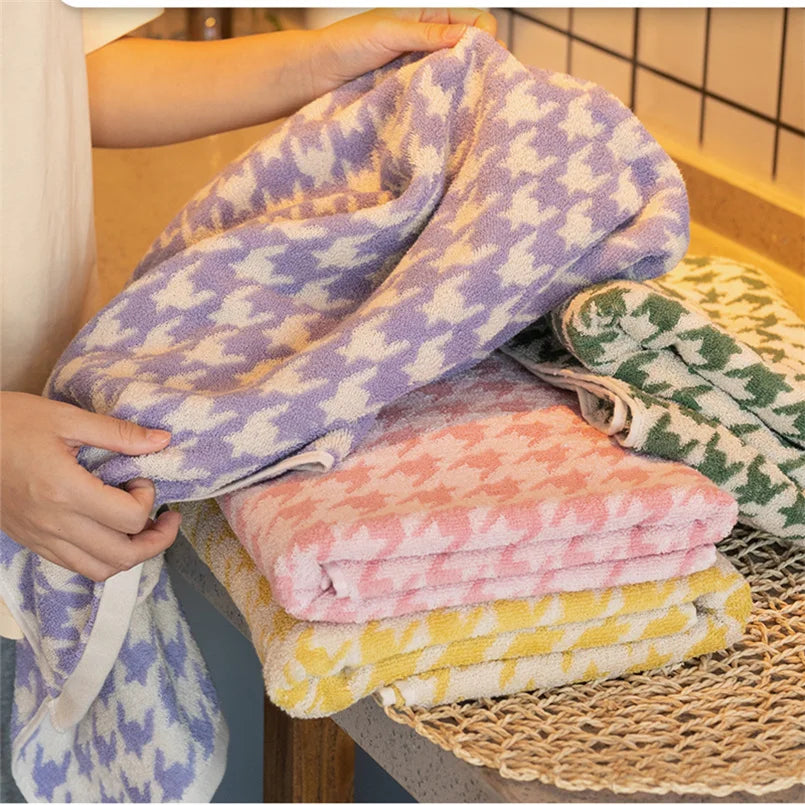 HoundLuxe Vintage Houndstooth Bomull Ansiktsklut Skanto