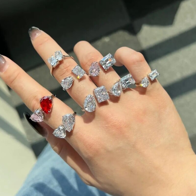 Skanto | Vanndrop Zircon Chic Justerbar Ring