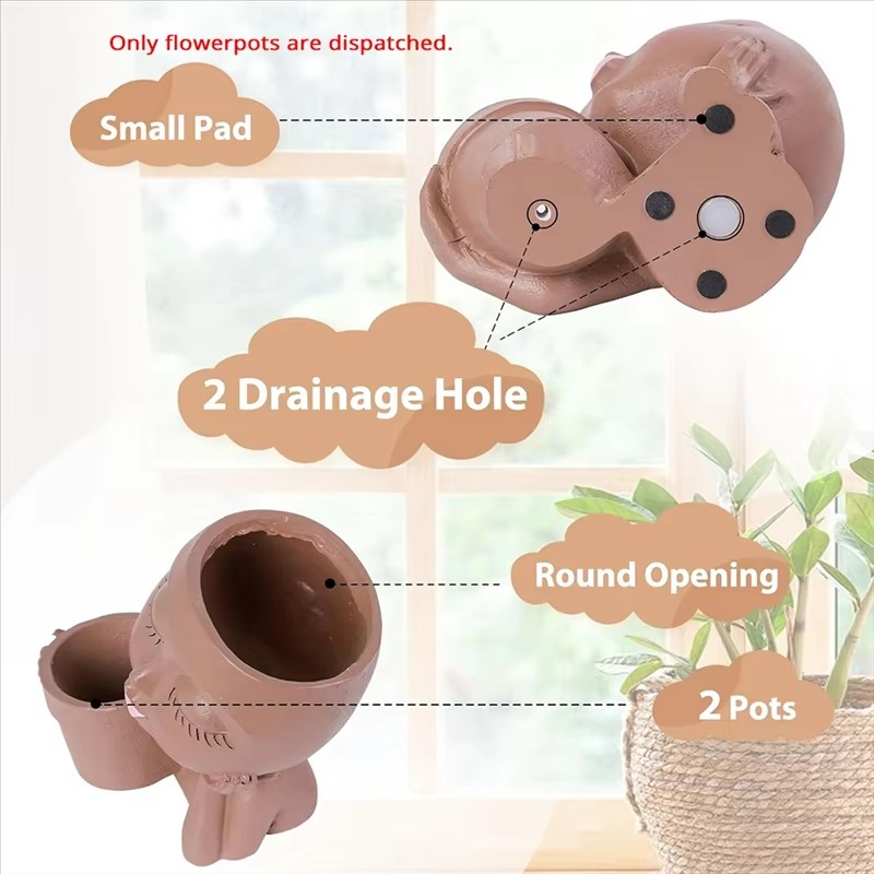 Skanto | Chic Dual Face Hodeplanter for Innendørs og Utendørs Bruk