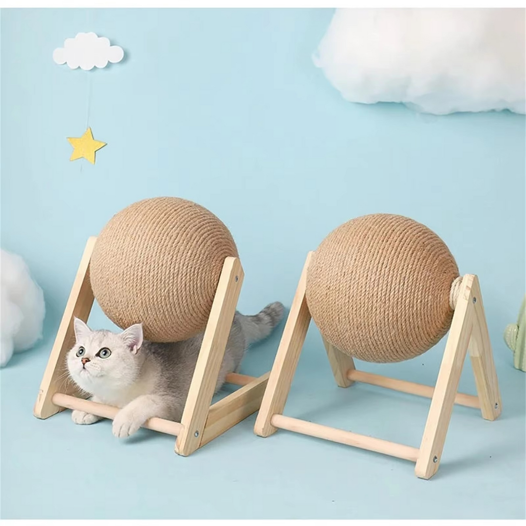 Skanto | Holdbar Sisal Kattesliper Ball - Perfekt for Labber