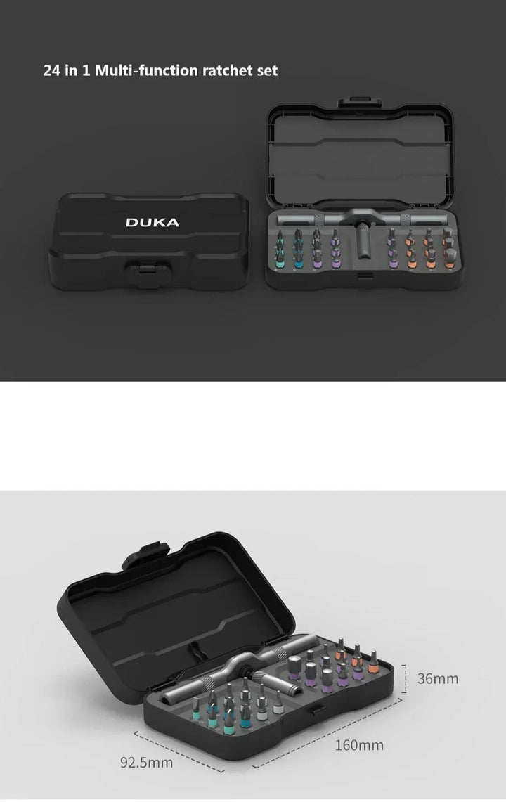 Skanto | 24 I 1 Multi-Use Rattak for Skrujernsett
