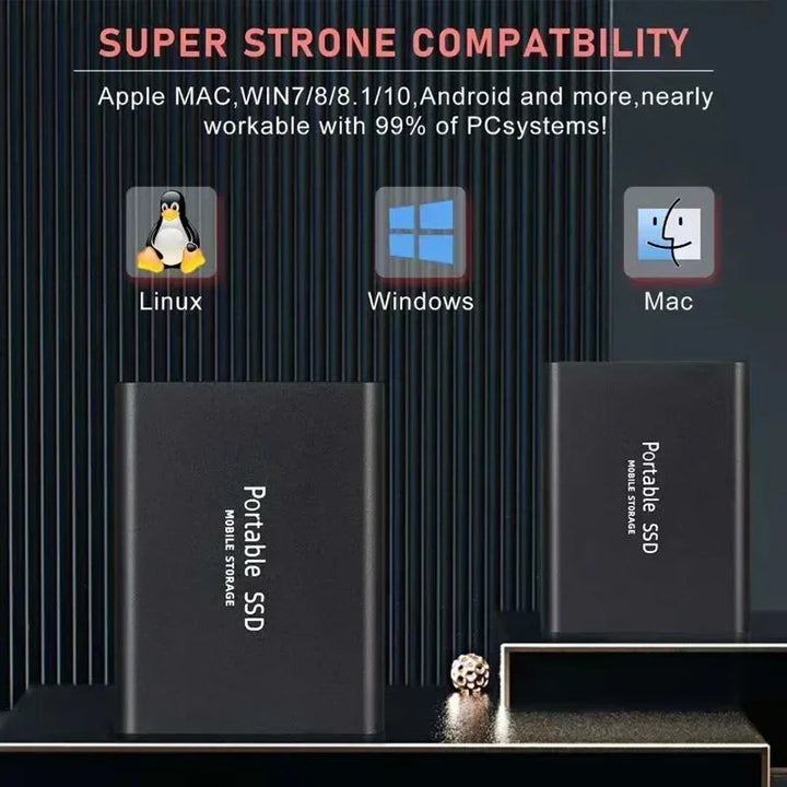 Skanto | Høyhastighets Ekstern Solid State Drive 1TB Bærbar Ekstern Harddisk ssd 2TB Ekstern harddisk ssd harddisk For Laptop Mac
