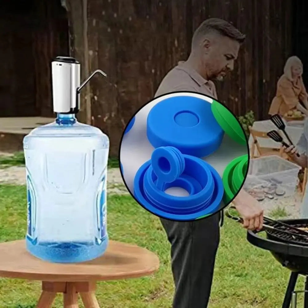 Norvo | Vannflasker-erstatningslokk – Silikonområde for 3 og 5 gallons vannbeholdere – Sprutstopp og drikkebeholder-tilbehør