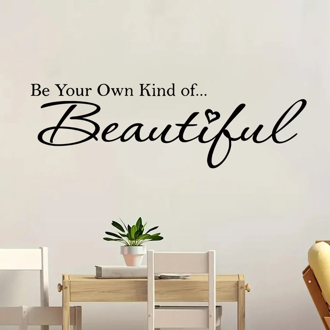 Beautiful Inspiring Quote Wall Sticker Removable Peel and Stick Word Art Wall Decor for Living Room Bedroom Creative DIY Home Decor | Skanto