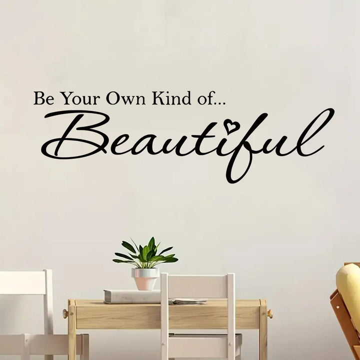 Beautiful Inspiring Quote Wall Sticker Removable Peel and Stick Word Art Wall Decor for Living Room Bedroom Creative DIY Home Decor | Skanto