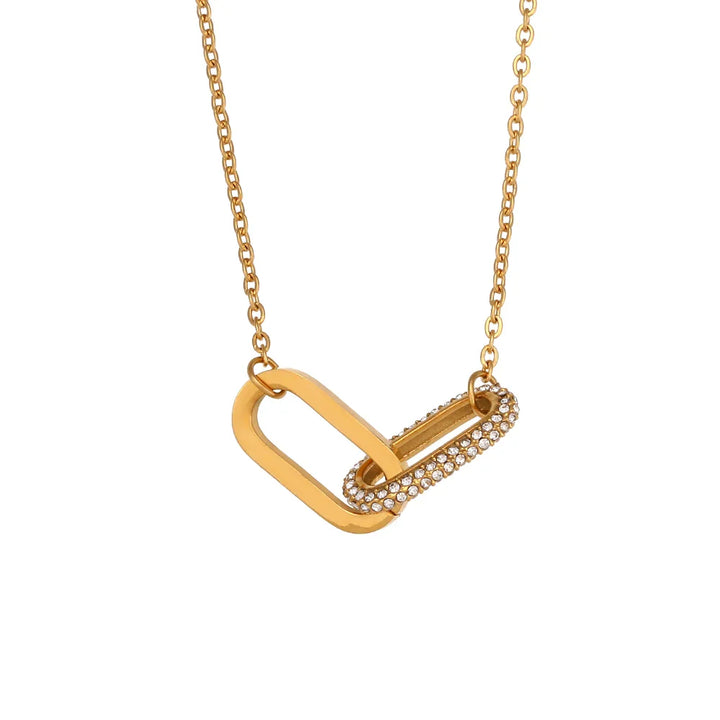 Skanto | Klassisk Paper Clip Link Love Halskjede