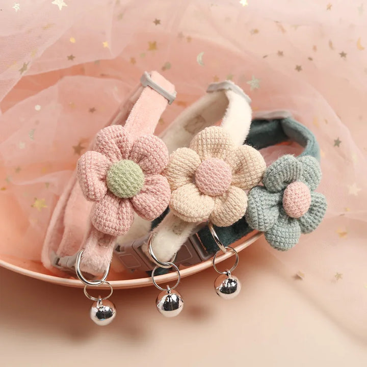 Skanto | Justerbar Kattehalsbånd Med Blomst - Flowercharm