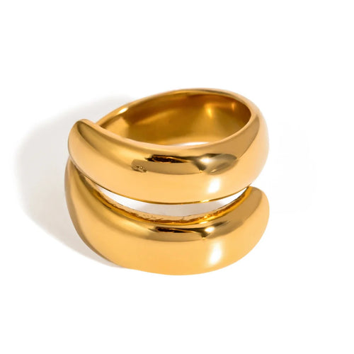 Skanto | 18k Moderne Innviket Bred Ring