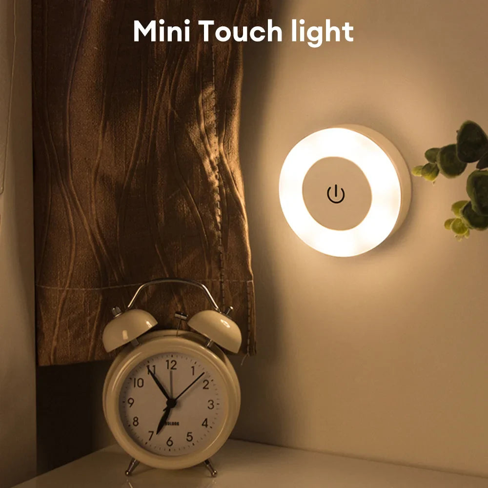 Skanto | LUMORA Touch LED Nattlys | USB Oppladbar | Magnetisk & Trinnløs Dimming | Varme & Kaldt Lys