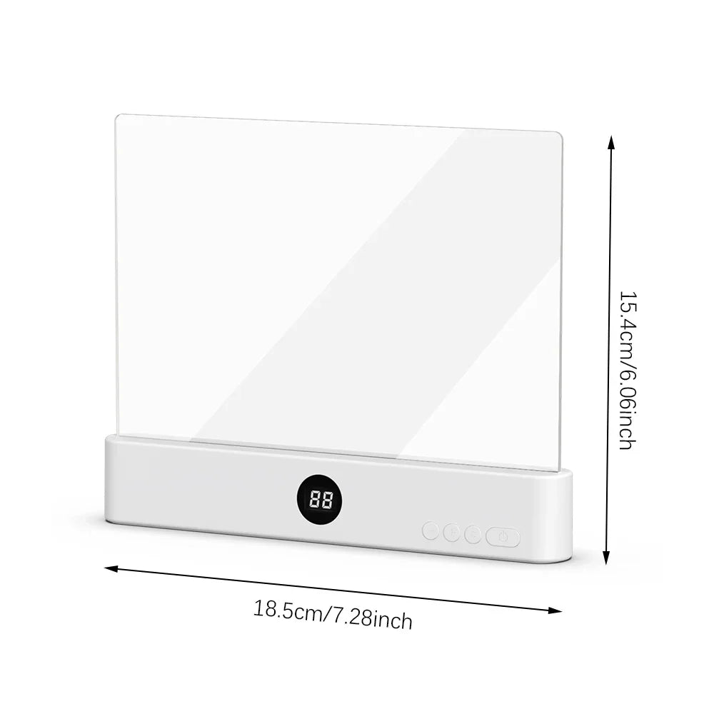 Skanto | Lexora Boklys LED Lese lampe Bokmerke | Portabel & Ultra-tynn | Natt & Reise lys | USB 5V | ABS