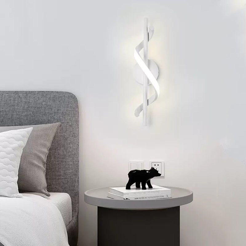 Skanto | SpiralLume – Minimalistisk LED Vegglampe med en Moderne Kante