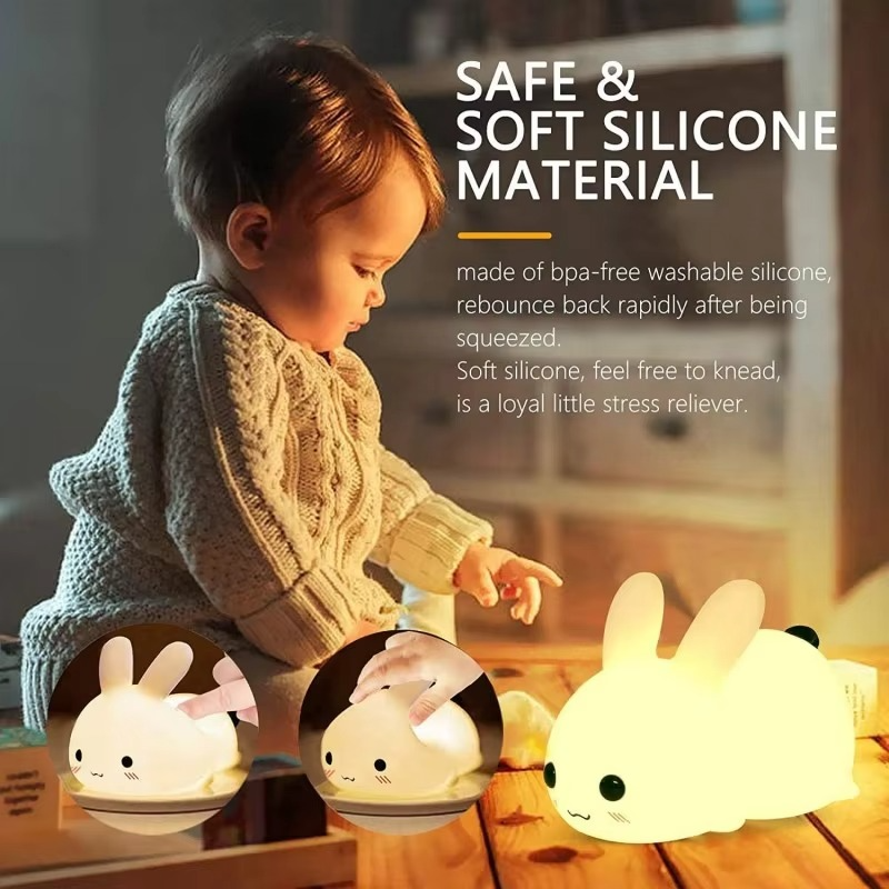 Skanto | Fortryllende Jade Kanin LED Nattlys