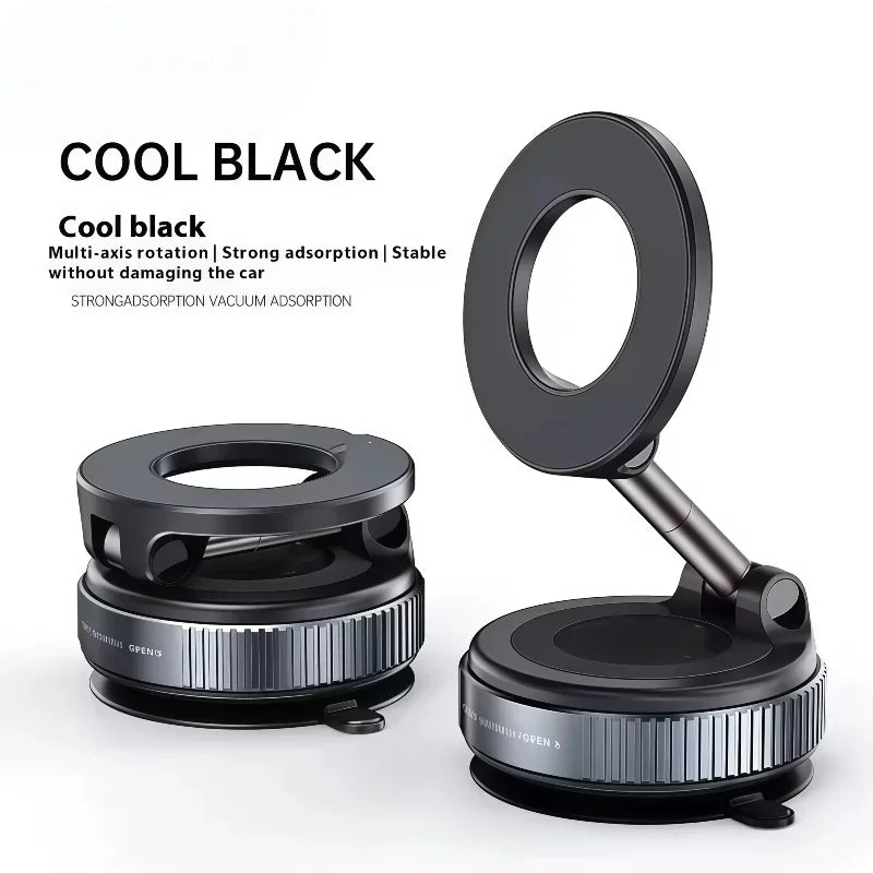 Magnetisk Telefonholder | Med Vakuum Sugekop | 360° Justerbar | Skanto