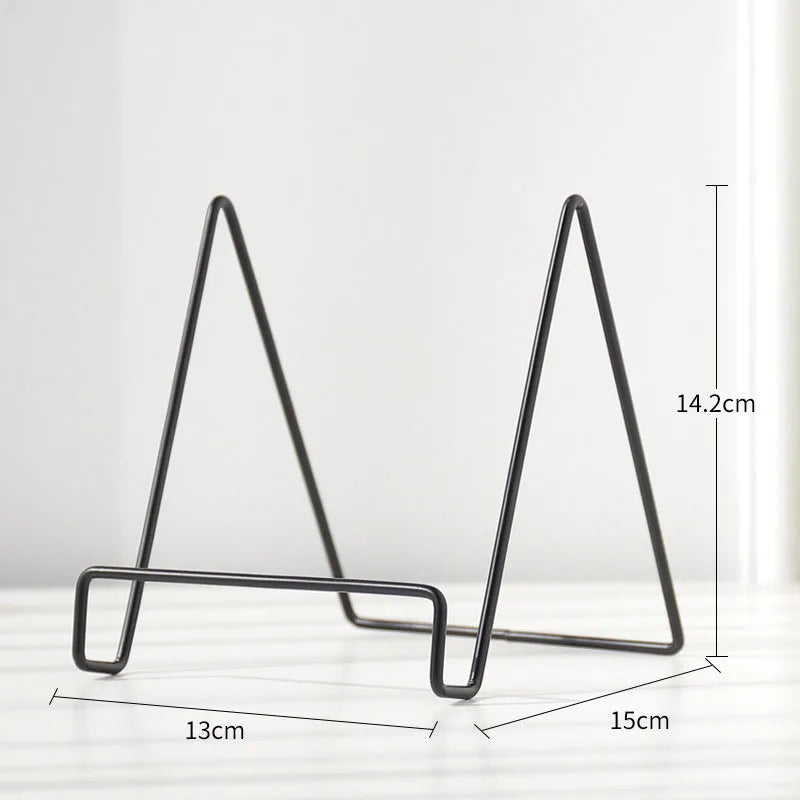 Skanto | Iron Art Multi-Use Display Stand: Allsidig magasin-, servise-, bilde- og fotobokoppbevaringsstativ for boligtilbehør