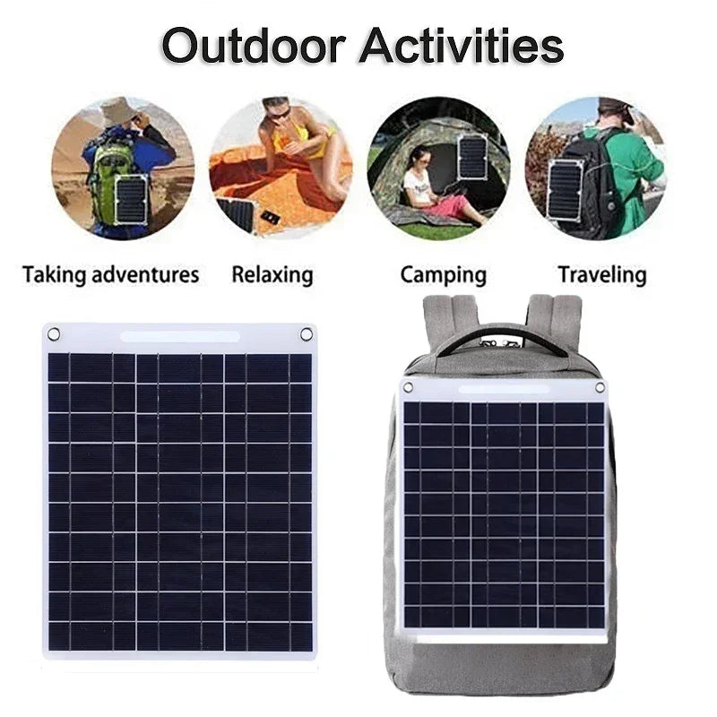 Skanto | Bærbart Solcellepanel SOLVION Lading 100W | 5V | Dual USB | Vanntett | Utendørs & Camping