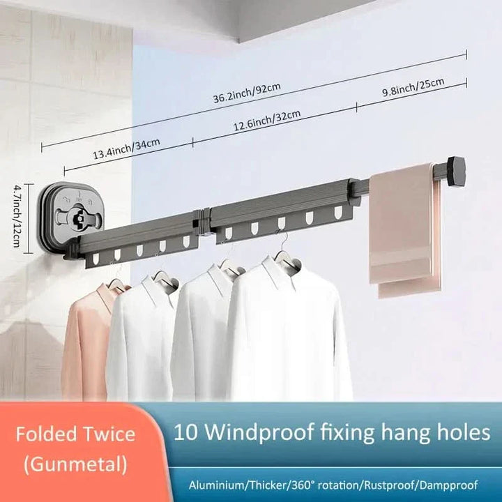 Skanto | WandLuft Flex – Sammenleggbart klesstativ for plassbesparende tørking