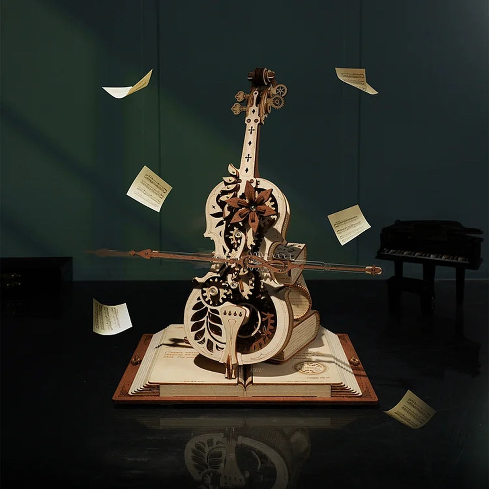 3D Magisk Mekanisk Tre Cello Puslespill | Skanto