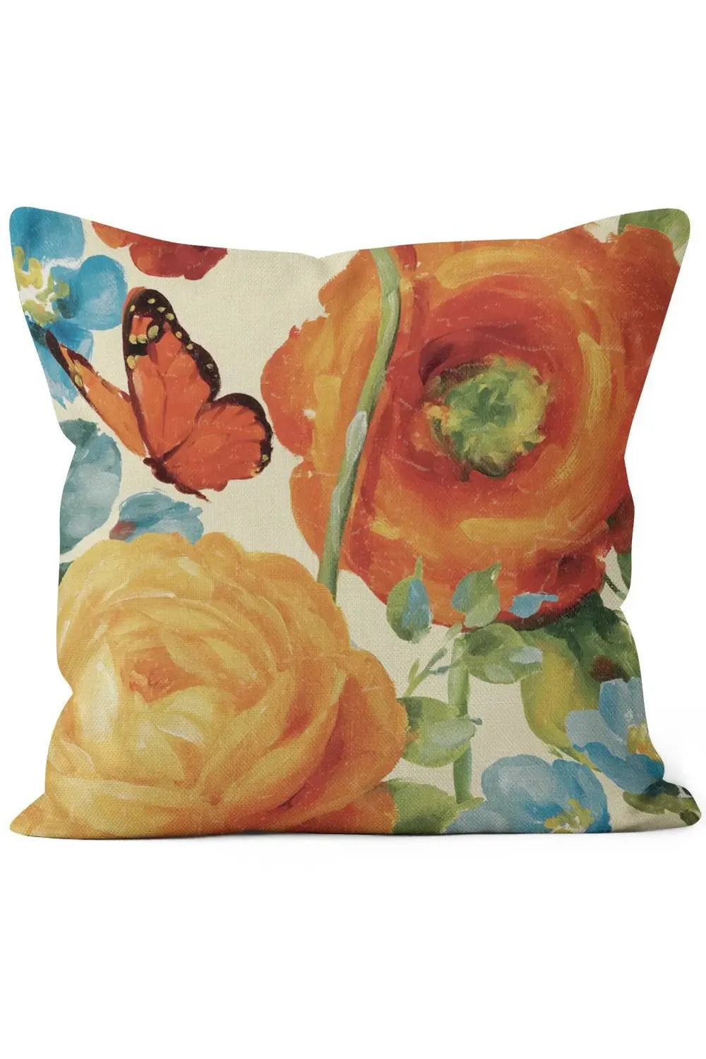 Rosa Blomst Dekor Putetrekk