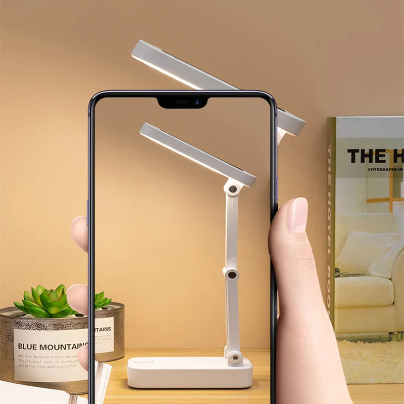 Skanto | Solar LED Bordlampe | Sammenleggbar & Dimbar | USB Oppladbar | Øyevennlig & Moderne